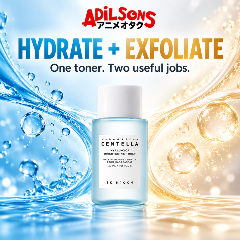 Adilsons Beauty ad for SKIN1004 Hyalu-Cica Brightening Toner 30 ml: Hydration and exfoliation in one step