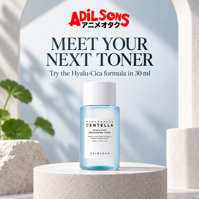 Adilsons Beauty ad for SKIN1004 Hyalu-Cica Brightening Toner 30 ml: Trial-size purchase commitment