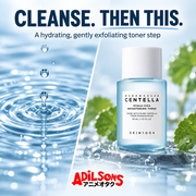 Adilsons Beauty ad for SKIN1004 Hyalu-Cica Brightening Toner 30 ml: Fits immediately after cleansing
