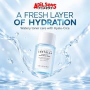 Adilsons Beauty ad for SKIN1004 Hyalu-Cica Brightening Toner 30 ml: Watery lightweight toner experience