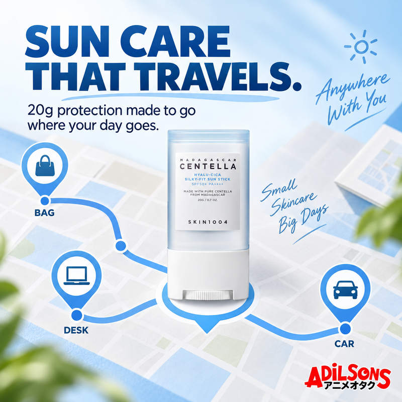 SKIN1004 Hyalu-Cica Silky-Fit Sun Stick 20g creative: portable sun care.