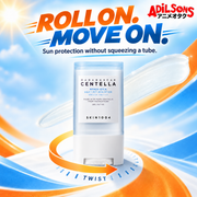 SKIN1004 Hyalu-Cica Silky-Fit Sun Stick 20g creative: roll-on convenience.