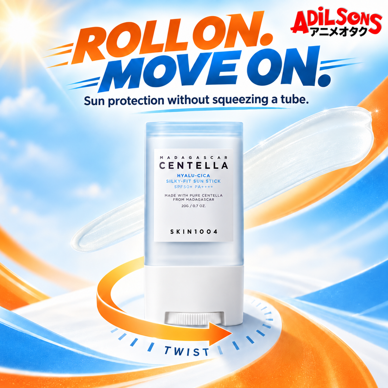 SKIN1004 Hyalu-Cica Silky-Fit Sun Stick 20g creative: roll-on convenience.