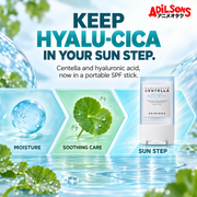 SKIN1004 Hyalu-Cica Silky-Fit Sun Stick 20g creative: Hyalu-Cica routine continuity.