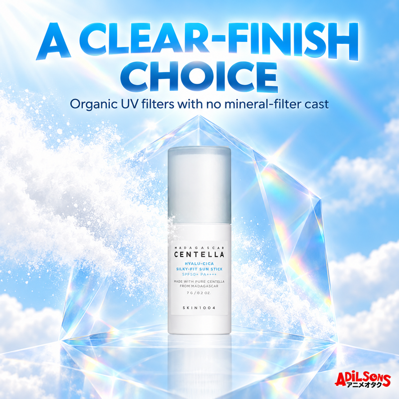 SKIN1004 Hyalu-Cica Silky-Fit Sun Stick 7g ad: A Clear-Finish Choice