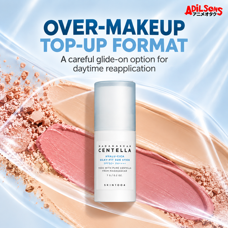 SKIN1004 Hyalu-Cica Silky-Fit Sun Stick 7g ad: Over-Makeup Top-Up Format