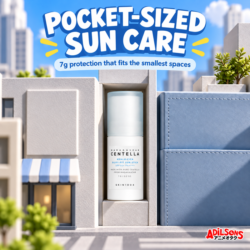 SKIN1004 Hyalu-Cica Silky-Fit Sun Stick 7g ad: Pocket-Sized Sun Care