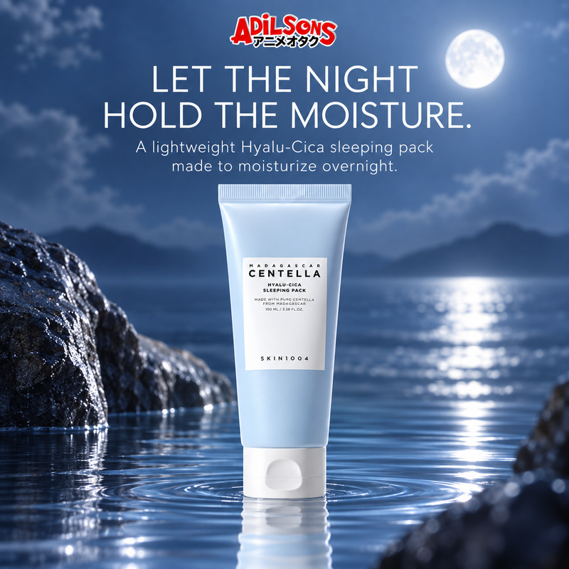 LET THE NIGHT HOLD THE MOISTURE. A lightweight Hyalu-Cica sleeping pack made to moisturize overnight.