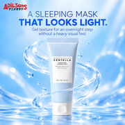 A SLEEPING MASK THAT LOOKS LIGHT. Gel texture for an overnight step without a heavy visual feel.
