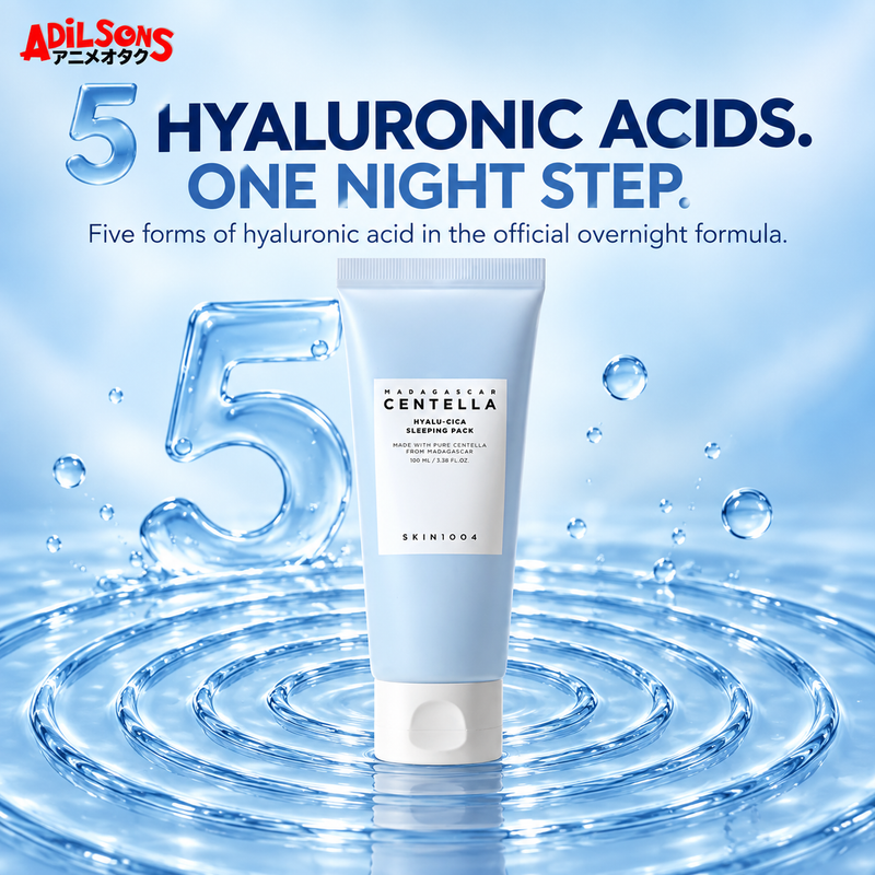 5 HYALURONIC ACIDS. ONE NIGHT STEP. Five forms of hyaluronic acid in the official overnight formula.