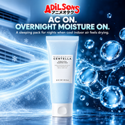 AC ON. OVERNIGHT MOISTURE ON. A sleeping pack for nights when cool indoor air feels drying.