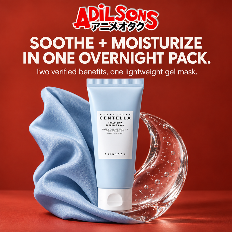 SOOTHE + MOISTURIZE IN ONE OVERNIGHT PACK. Two verified benefits, one lightweight gel mask.