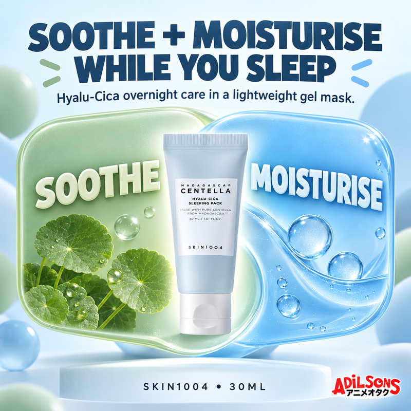 Soothing and moisturising Hyalu-Cica care while you sleep.