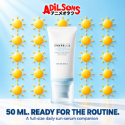 Adilsons Beauty ad for SKIN1004 Hyalu-Cica Water-Fit Sun Serum 50 ml: The full-size format supports keeping sunscreen in the routine