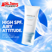 Adilsons Beauty ad for SKIN1004 Hyalu-Cica Water-Fit Sun Serum 50 ml: A breathable-looking finish makes high protection more inviting