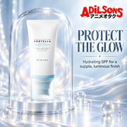 Adilsons Beauty ad for SKIN1004 Hyalu-Cica Water-Fit Sun Serum 50 ml: Hydration helps skin look supple and radiant while protected