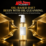 OIL-BASED DAY? BEGIN WITH OIL CLEANSING. Use the first step built to dissolve oil-based buildup.