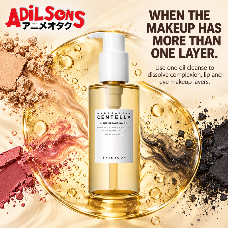 WHEN THE MAKEUP HAS MORE THAN ONE LAYER. Use one oil cleanse to dissolve complexion, lip and eye makeup layers.