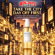 TAKE THE CITY DAY OFF FIRST. Lift away daily oil-based buildup before the rest of skincare.