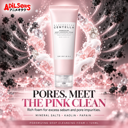 SKIN1004 Poremizing Deep Cleansing Foam 125ml ad for excess sebum and pore impurities.
