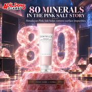 Himalayan Pink Salt enriched with 80 minerals helps remove surface impurities.
