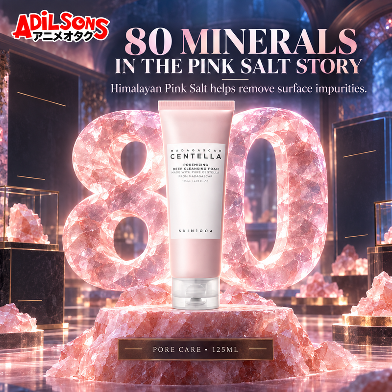 Himalayan Pink Salt enriched with 80 minerals helps remove surface impurities.