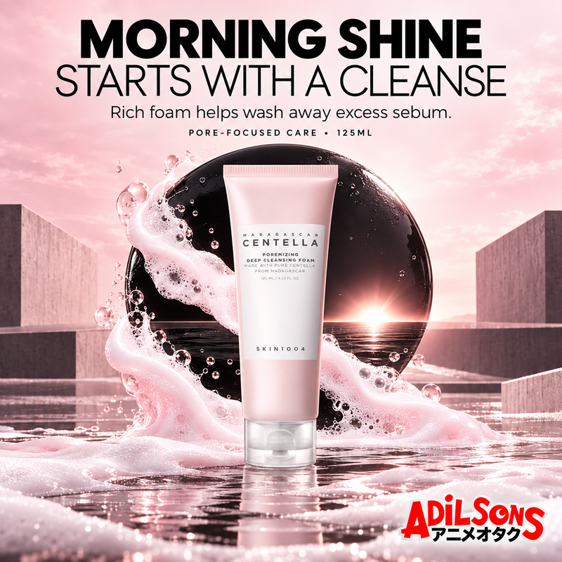 Rich foam helps wash away excess sebum for a fresh morning cleanse.