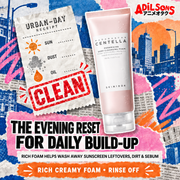 An evening reset for sunscreen leftovers, dirt and sebum.