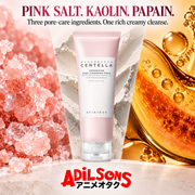 Pink salt, kaolin and papain in one rich creamy cleanser.