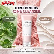 Soothing, pore care and mild exfoliating benefits in one 125ml cleanser.