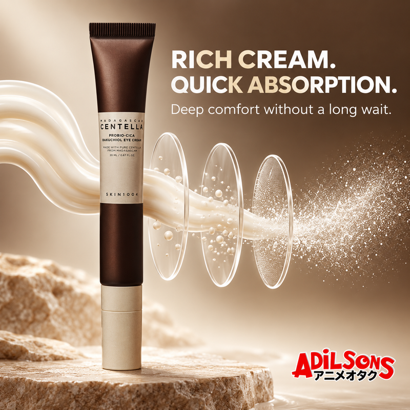 SKIN1004 Probio-Cica Bakuchiol Eye Cream 20ml creative: quick-absorbing rich cream.
