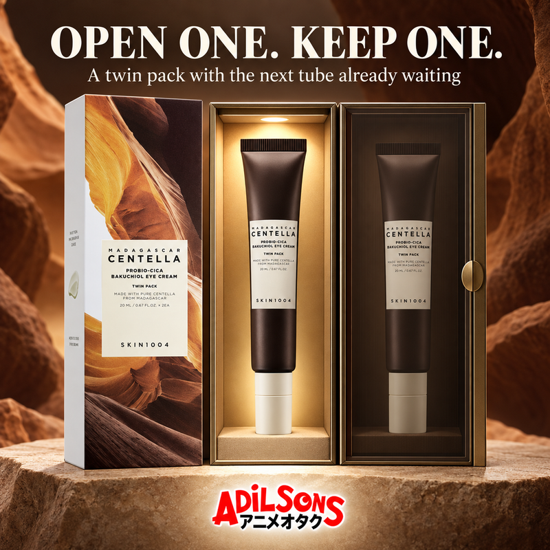 Adilsons Beauty ad for SKIN1004 Probio-Cica Bakuchiol Eye Cream twin pack: Use one and keep one ready