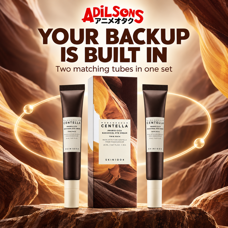 Adilsons Beauty ad for SKIN1004 Probio-Cica Bakuchiol Eye Cream twin pack: Backup convenience