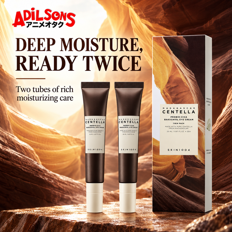 Adilsons Beauty ad for SKIN1004 Probio-Cica Bakuchiol Eye Cream twin pack: Deep moisturization