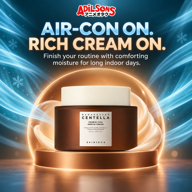 AIR-CON ON. RICH CREAM ON. Finish your routine with comforting moisture for long indoor days.