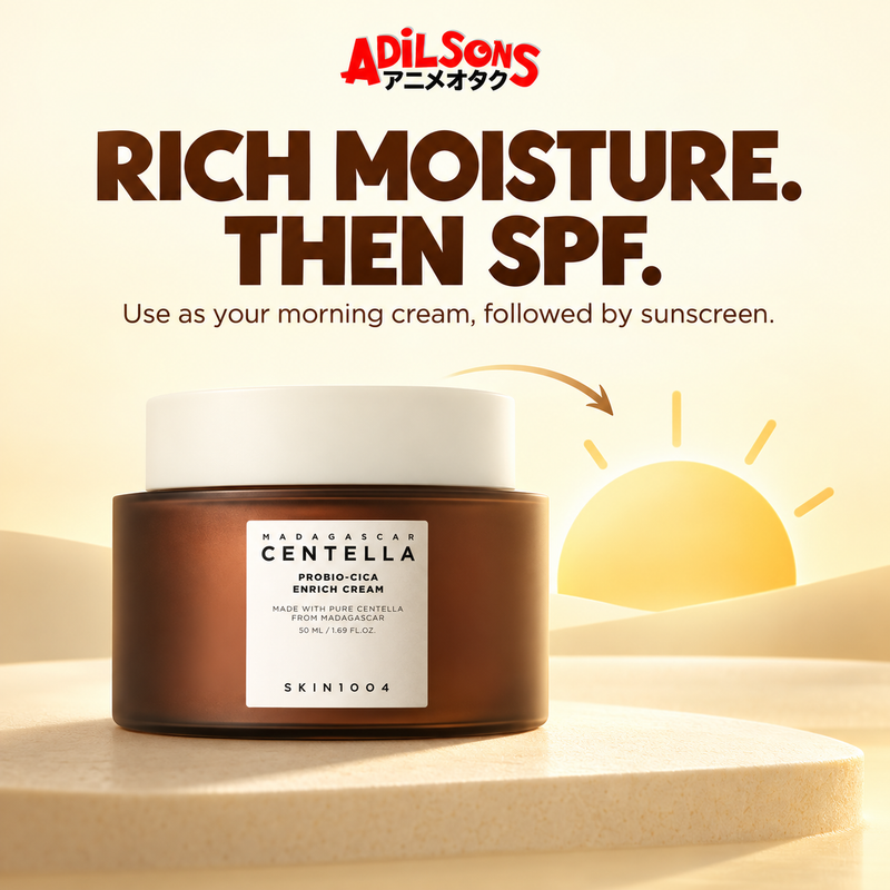 RICH MOISTURE. THEN SPF. Use as your morning cream, followed by sunscreen.