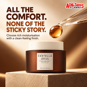 ALL THE COMFORT. NONE OF THE STICKY STORY. Choose rich moisturisation with a clean-feeling finish.