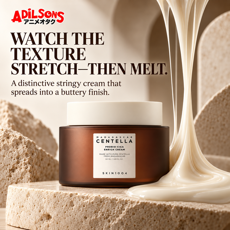 WATCH THE TEXTURE STRETCH—THEN MELT. A distinctive stringy cream that spreads into a buttery finish.