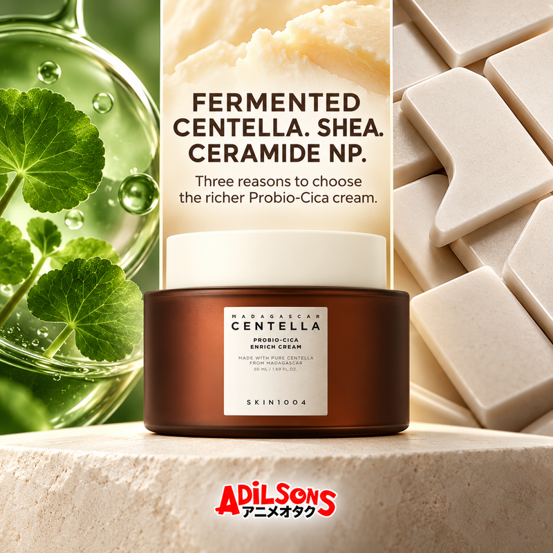 FERMENTED CENTELLA. SHEA. CERAMIDE NP. Three reasons to choose the richer Probio-Cica cream.
