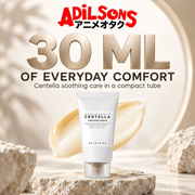 Adilsons Beauty ad for SKIN1004 Madagascar Centella Soothing Cream 30 ml: The 30 ml tube offers a compact moisturizer format