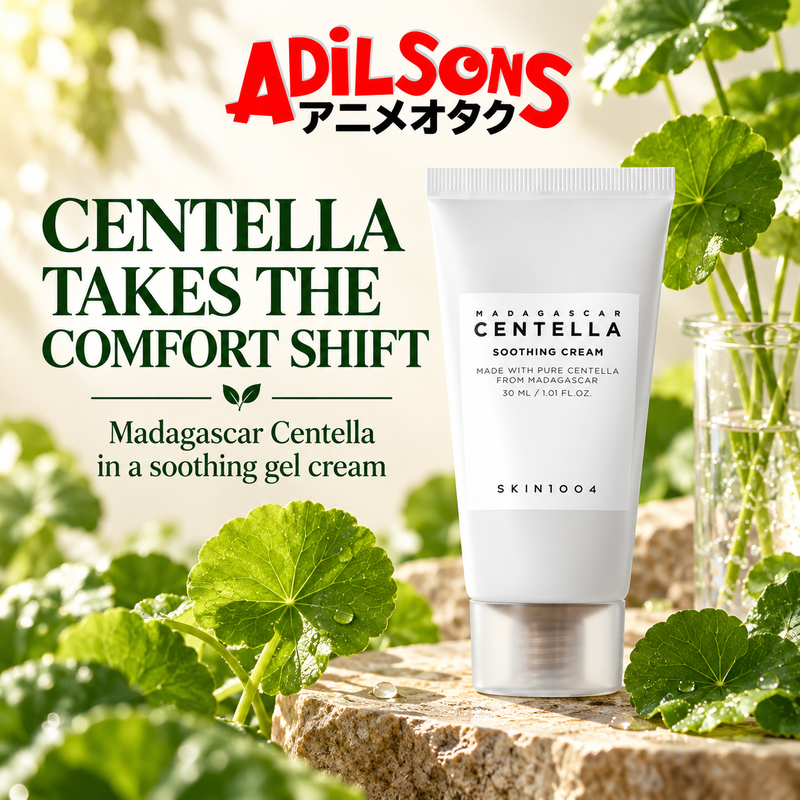 Adilsons Beauty ad for SKIN1004 Madagascar Centella Soothing Cream 30 ml: Centella is the botanical reason to choose this moisturizer