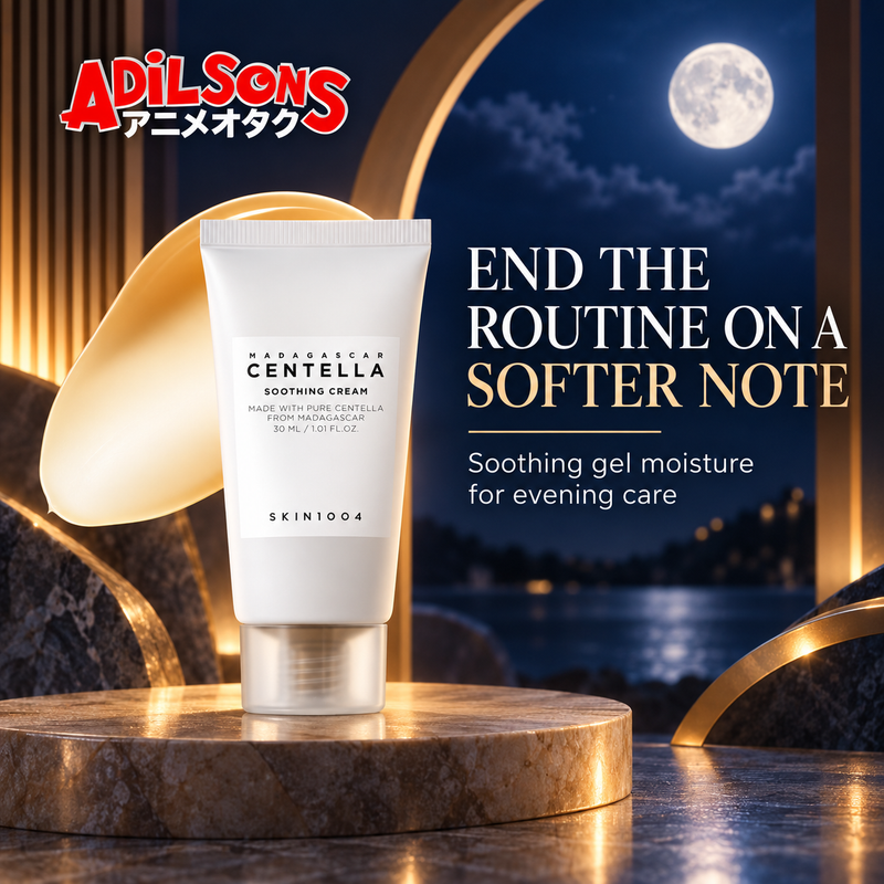Adilsons Beauty ad for SKIN1004 Madagascar Centella Soothing Cream 30 ml: The cream can close an evening routine with comfort