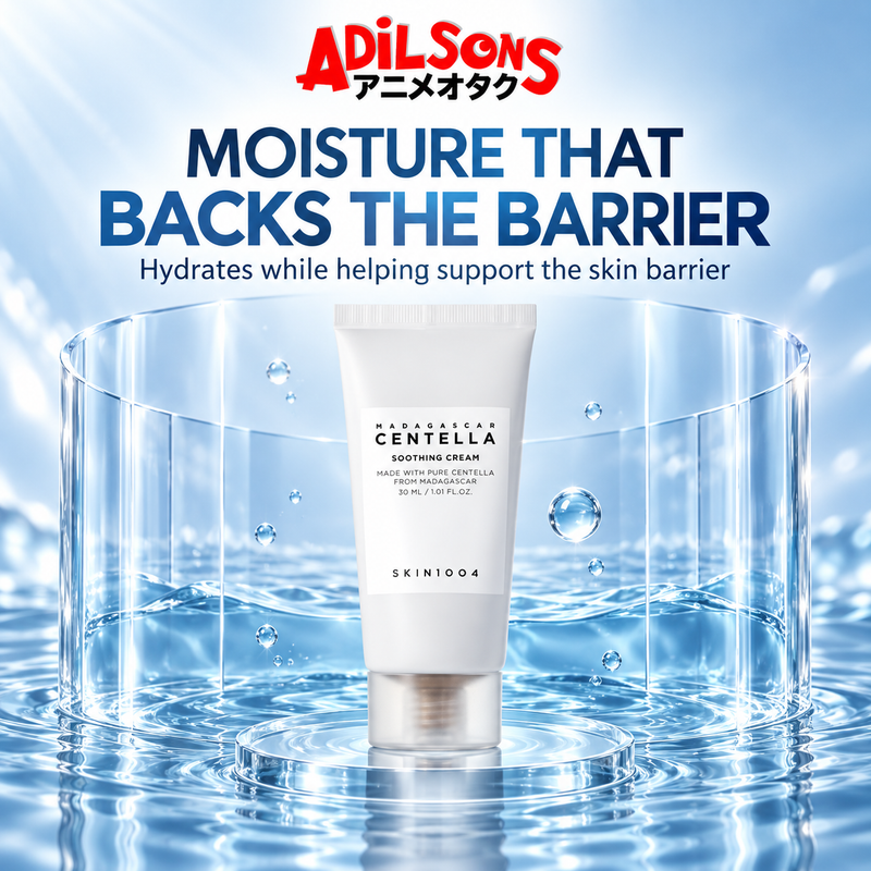 Adilsons Beauty ad for SKIN1004 Madagascar Centella Soothing Cream 30 ml: Moisturizing and barrier support combine in one product