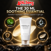 Adilsons Beauty ad for SKIN1004 Madagascar Centella Soothing Cream 30 ml: The complete proposition is compact soothing hydration and barrier support
