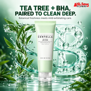 SKIN1004 Tea-Trica BHA Foam 125ml creative: tea tree and BHA pairing.