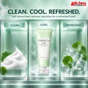 SKIN1004 Tea-Trica BHA Foam 125ml creative: clean cool refreshed finish.