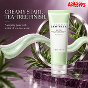 SKIN1004 Tea-Trica BHA Foam 125ml creative: creamy paste with tea-tree scent.