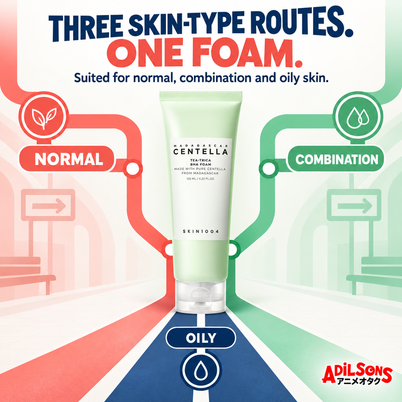 SKIN1004 Tea-Trica BHA Foam 125ml creative: normal combination oily fit.