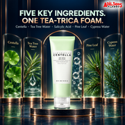 SKIN1004 Tea-Trica BHA Foam 125ml creative: five key ingredients.