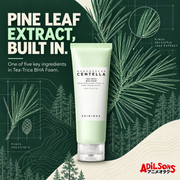 SKIN1004 Tea-Trica BHA Foam 125ml creative: Pinus Palustris leaf extract.